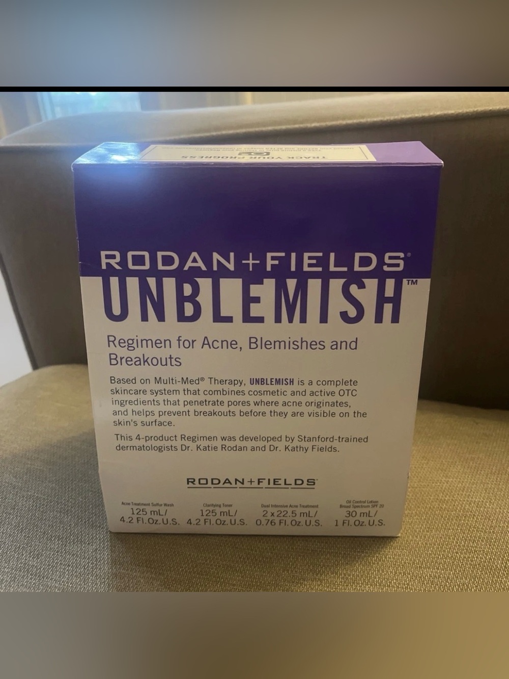 Rodan+Fields Unblemish Regimen For Acne Full Size New Sealed 4 Product Expired